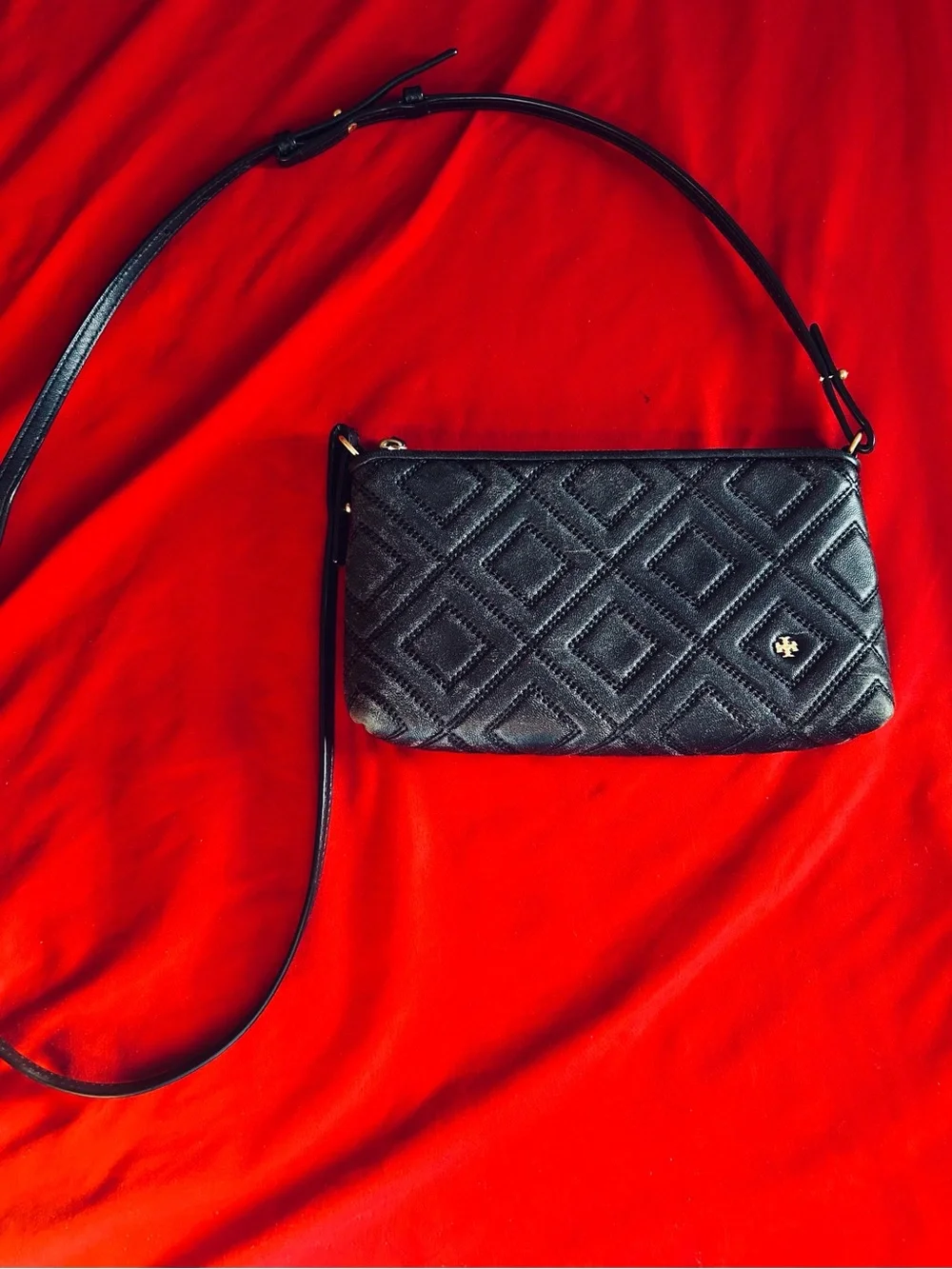Navy  Quilted Crossbody Bag - Classic Women's Shoulder Bag
